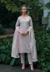 Melody By Kailee Cotton With Self Weaving Kurti With Bottom Dupatta Wholesale Online